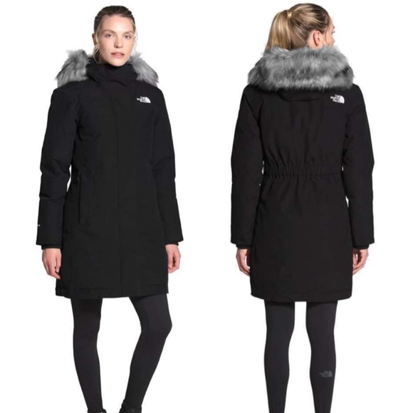 The North Face Jackets & Blazers - The North Face Down Arctic Fur Trimmed Hood Parka Black Size M NWT